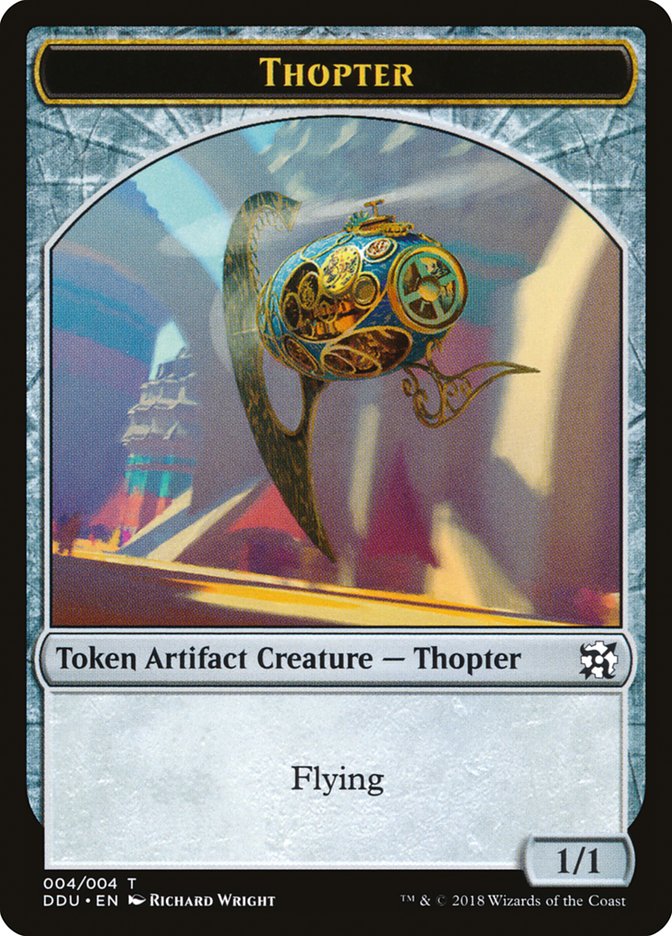 Thopter Token (004/004) [Duel Decks: Elves vs. Inventors Tokens] | Good Games Modbury