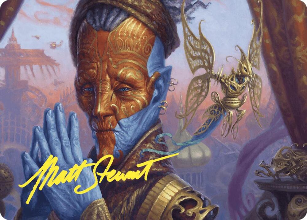 Padeem Consul of Innovation Art Card Gold Stamped Signature 8 (Art Series: Commander Masters)  | Good Games Modbury