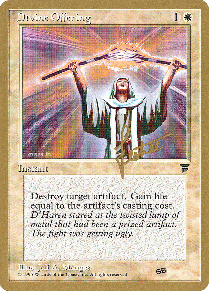 Divine Offering (Bertrand Lestree) (SB) [Pro Tour Collector Set] | Good Games Modbury