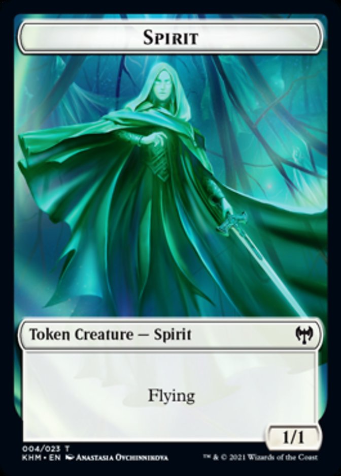 Spirit Token [Kaldheim Tokens] | Good Games Modbury