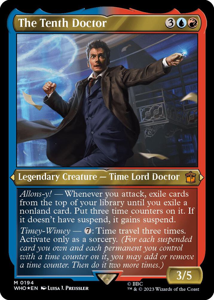 The Tenth Doctor 194 (Universes Beyond: Doctor Who)  - Thick Stock Foil | Good Games Modbury