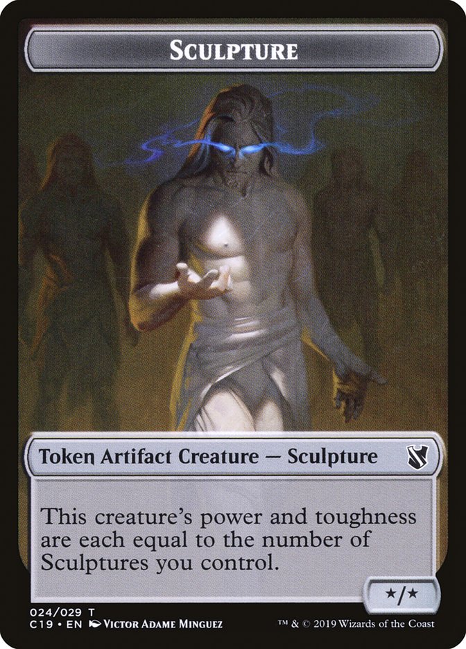 Sculpture Token [Commander 2019 Tokens] | Good Games Modbury