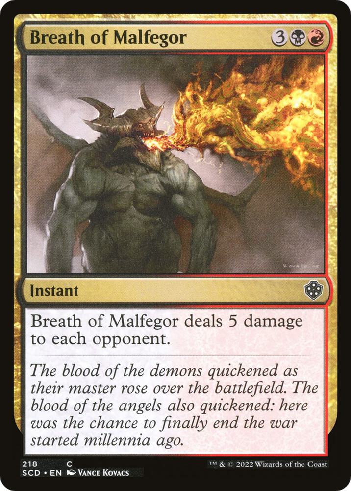 Breath of Malfegor 218/352 (Starter Commander Decks)  | Good Games Modbury