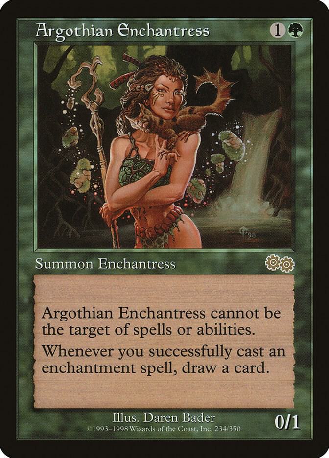 Argothian Enchantress 234/350 (Urza's Saga)  | Good Games Modbury
