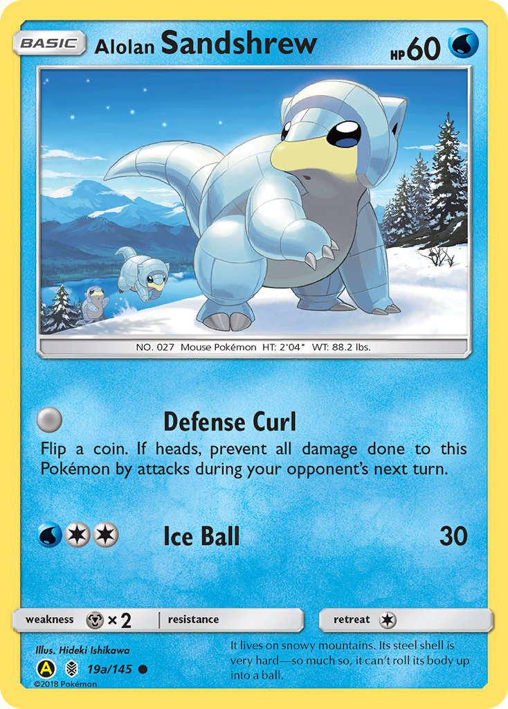 Alolan Sandshrew (19a/145) [Alternate Art Promos] | Good Games Modbury