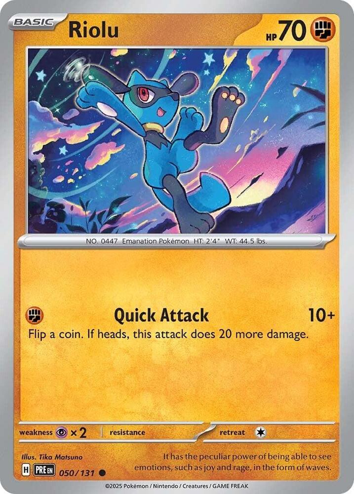 Riolu (050/131) [Scarlet & Violet: Prismatic Evolutions] | Good Games Modbury