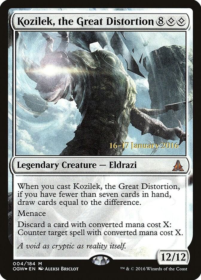Kozilek the Great Distortion 4s/65 (Prerelease Cards)  - Foil | Good Games Modbury