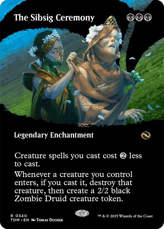 The Sibsig Ceremony 340/291 (Tarkir: Dragonstorm)  - Borderless Foil | Good Games Modbury