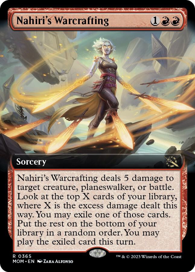 Nahiris Warcrafting 365/291 (March of the Machine)  - Extended Art Foil | Good Games Modbury