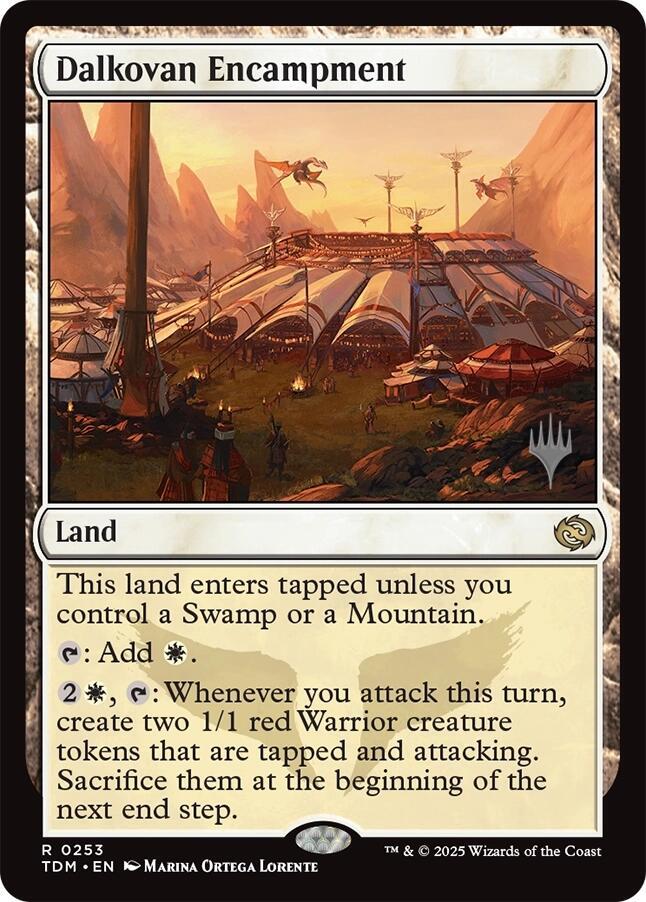 Dalkovan Encampment 253 (Promo Pack: Tarkir: Dragonstorm)  - Foil | Good Games Modbury