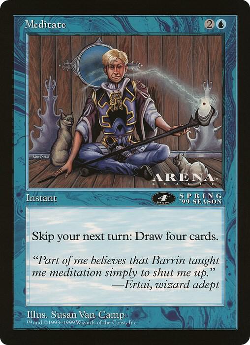 Meditate 4th Place Arena League  (Oversize Cards)  | Good Games Modbury