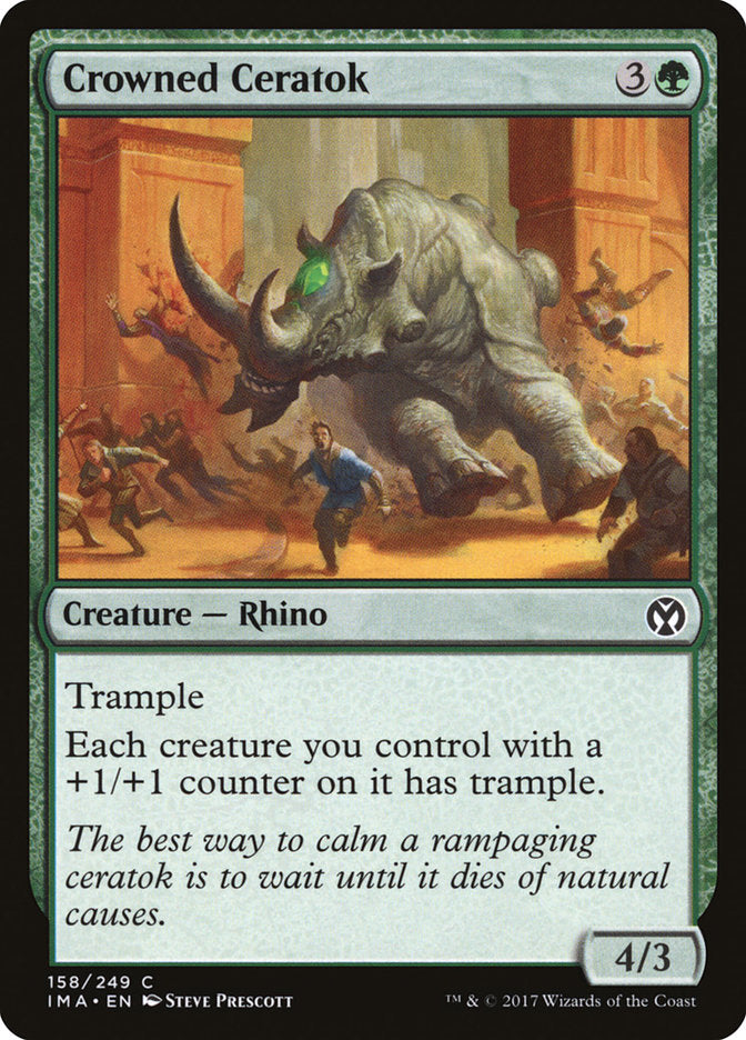 Crowned Ceratok 158/249 (Iconic Masters)  | Good Games Modbury