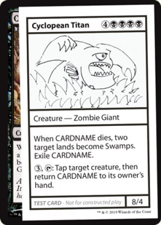 Cyclopean Titan (2021 Edition) [Mystery Booster Playtest Cards] | Good Games Modbury