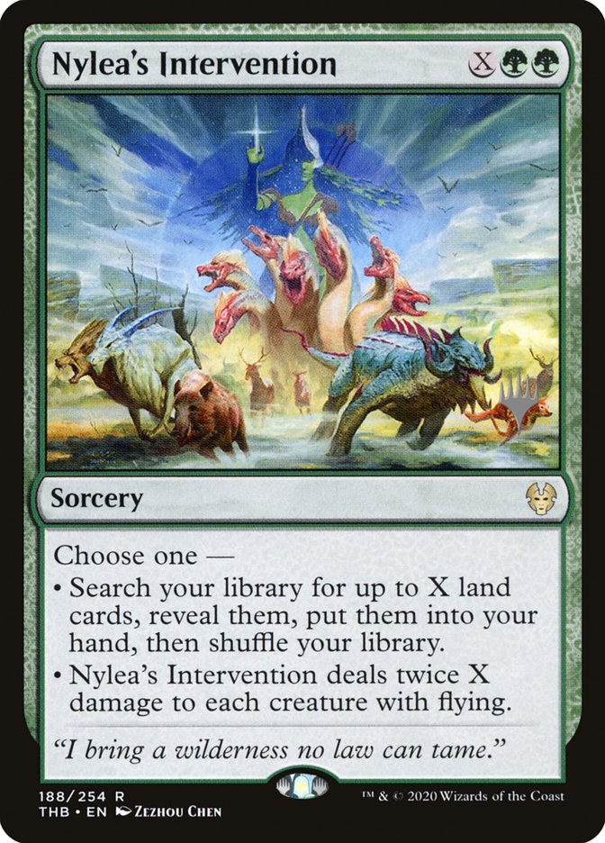 Nylea's Intervention (Promo Pack) [Theros Beyond Death Promos] | Good Games Modbury
