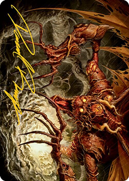 Archfiend of Sorrows Art Card Gold Stamped Signature 26 (Art Series: Modern Horizons 2)  | Good Games Modbury