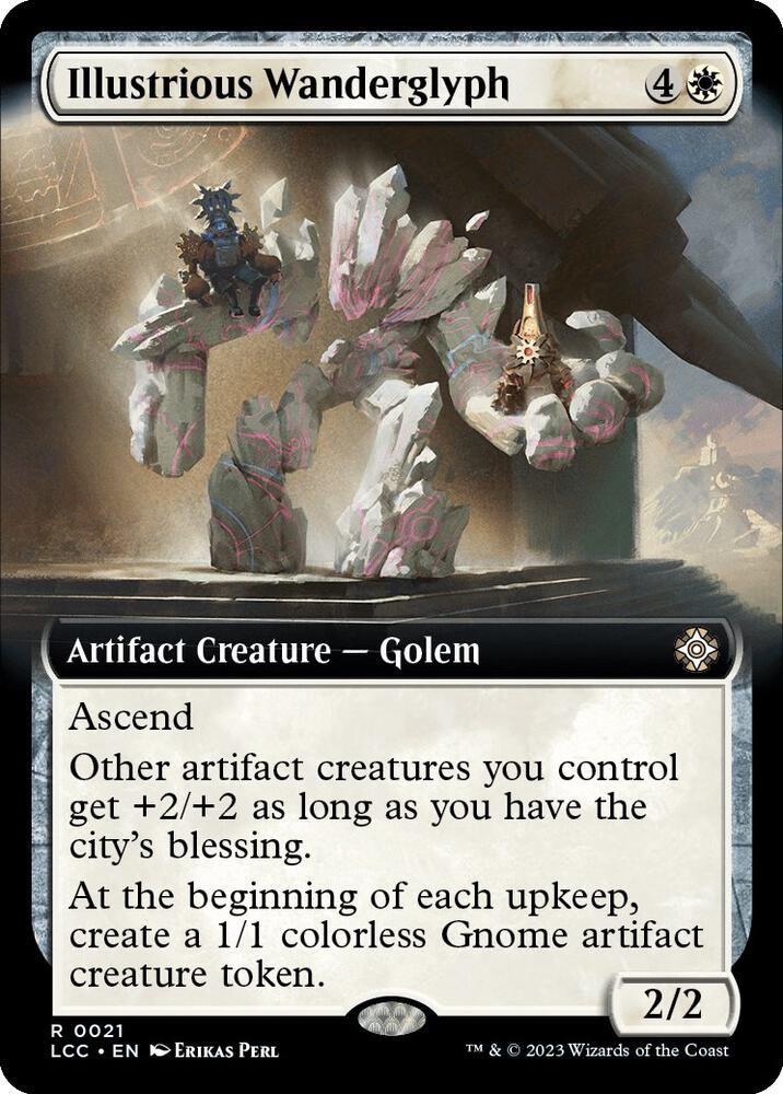 Illustrious Wanderglyph 21/370 (Commander: The Lost Caverns of Ixalan)  - Extended Art | Good Games Modbury
