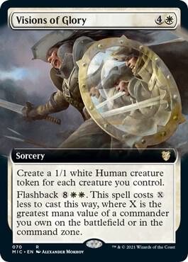 Visions of Glory Extended Art 70/38 (Commander: Innistrad: Midnight Hunt)  | Good Games Modbury