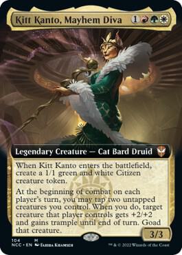 Kitt Kanto Mayhem Diva Extended Art 104 (Commander: Streets of New Capenna)  - Foil | Good Games Modbury
