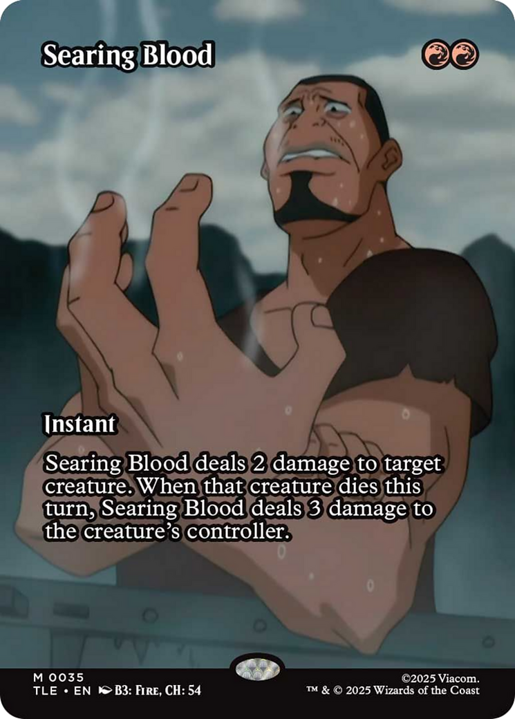 Searing Blood (Borderless) [Avatar: The Last Airbender: Eternal-Legal] | Good Games Modbury