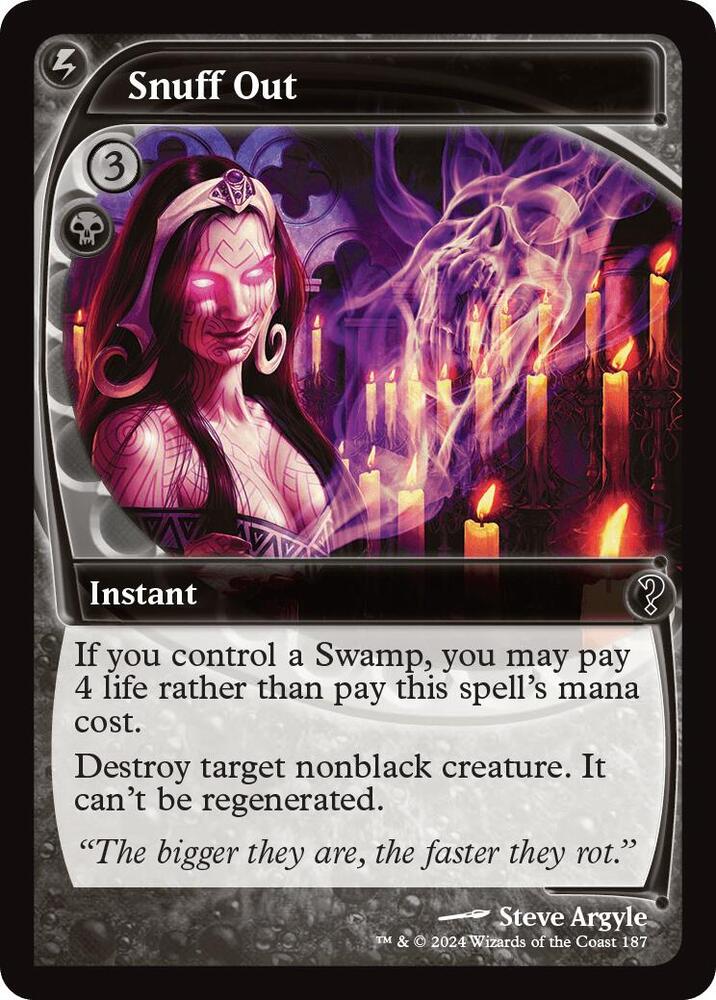 Snuff Out 187/390 (Mystery Booster 2)  - Future Sight Foil | Good Games Modbury