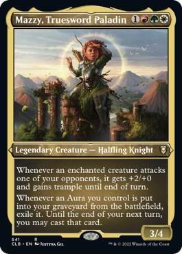 Mazzy Truesword Paladin Foil Etched 541 (Commander Legends: Battle for Baldur's Gate)  - Foil | Good Games Modbury
