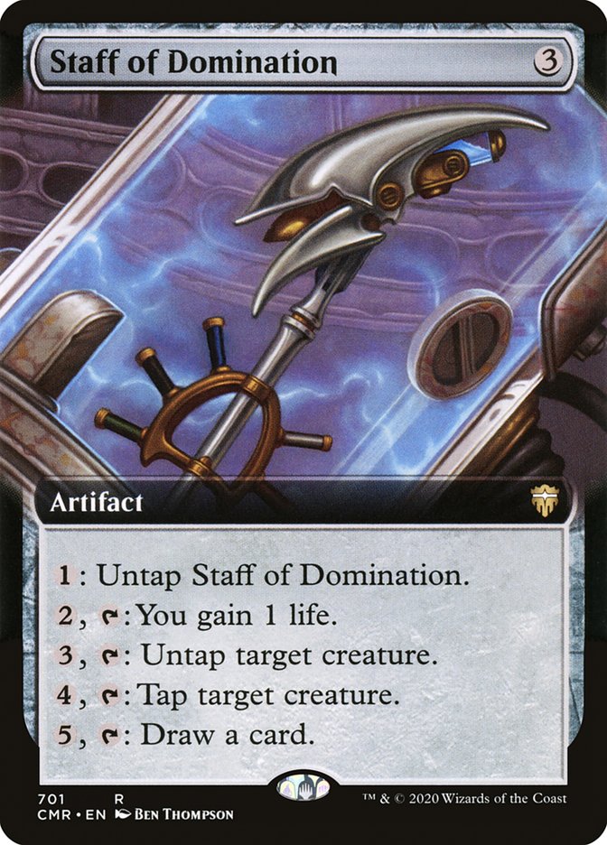 Staff of Domination (Extended Art) [Commander Legends] | Good Games Modbury