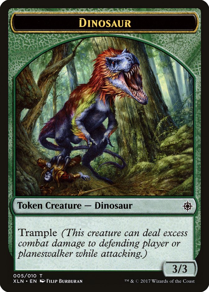 Dinosaur Token [Ixalan Tokens] | Good Games Modbury
