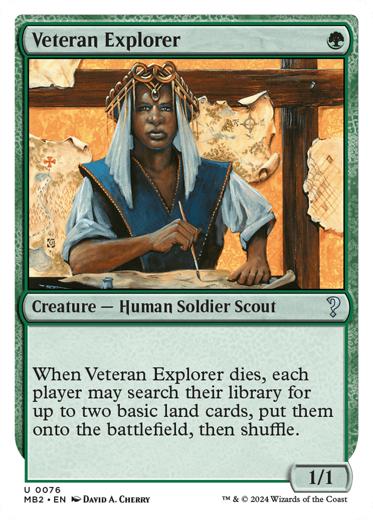 Veteran Explorer (White Border) [Mystery Booster 2] | Good Games Modbury
