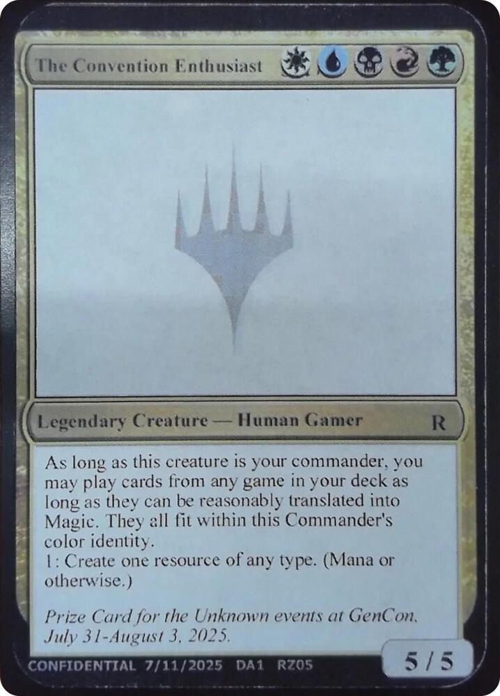 The Convention Enthusiast RZ05l/477 (Un-Known Event Playtest Cards)  | Good Games Modbury