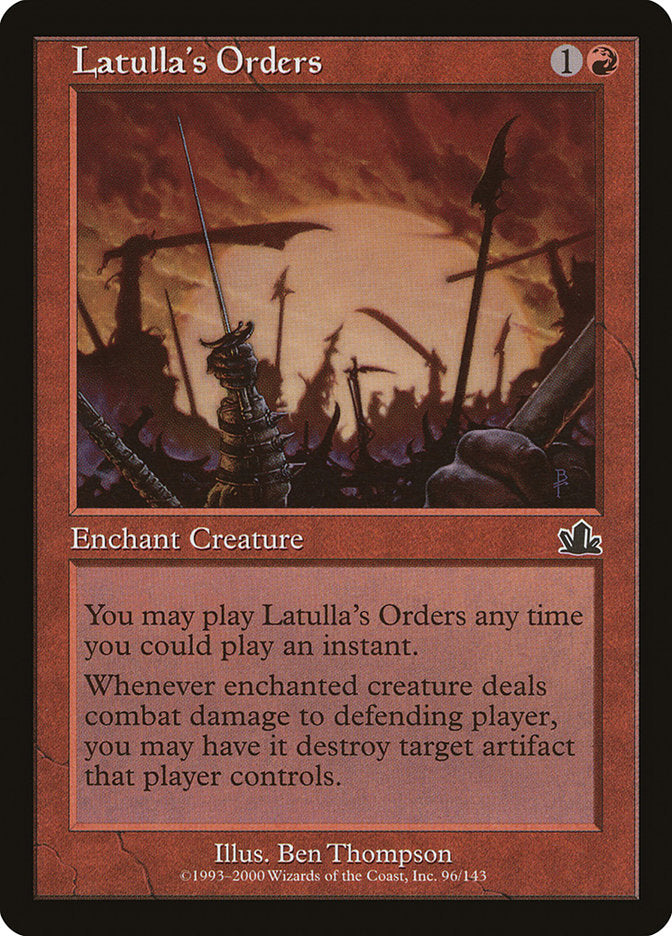 Latulla's Orders 96/143 (Prophecy)  - Foil | Good Games Modbury