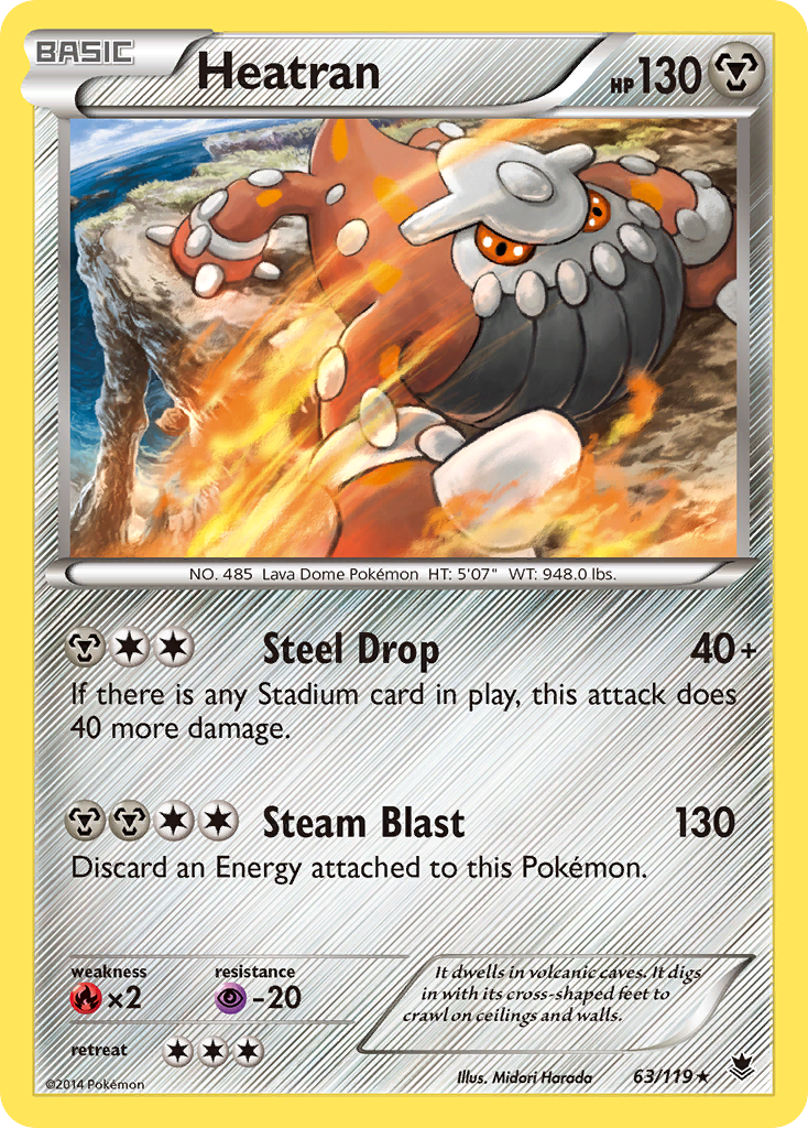 Heatran (63/119) [XY: Phantom Forces] | Good Games Modbury