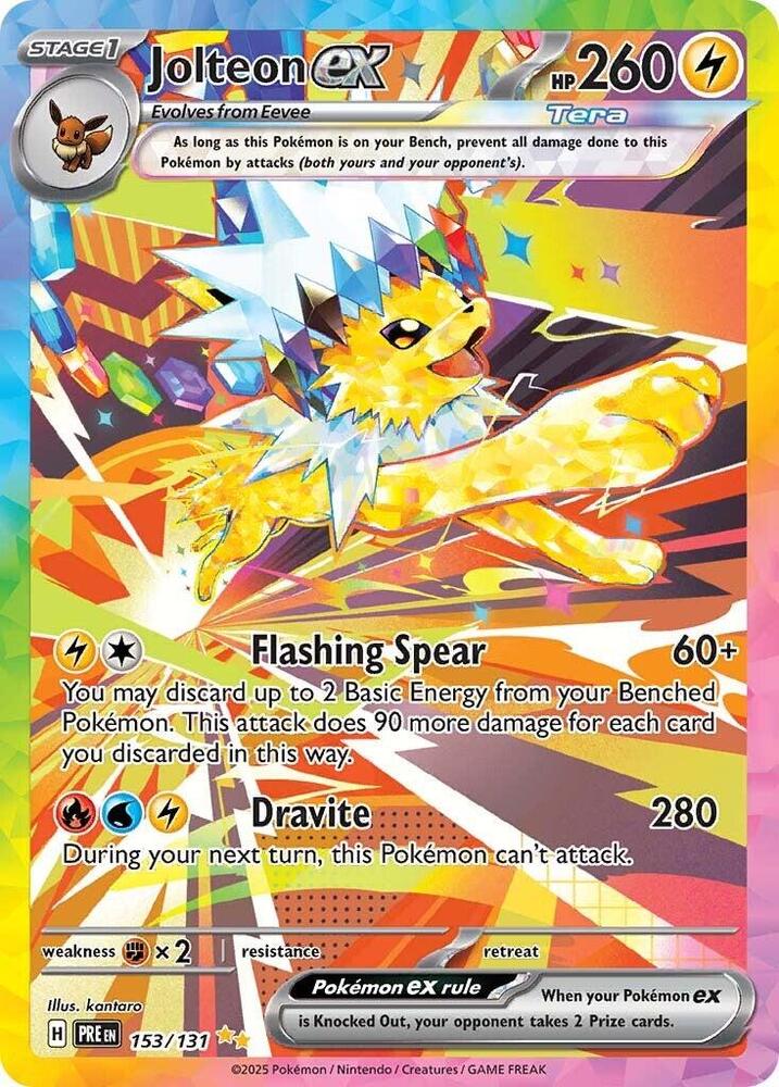 Jolteon ex (153/131) [Scarlet & Violet: Prismatic Evolutions] | Good Games Modbury