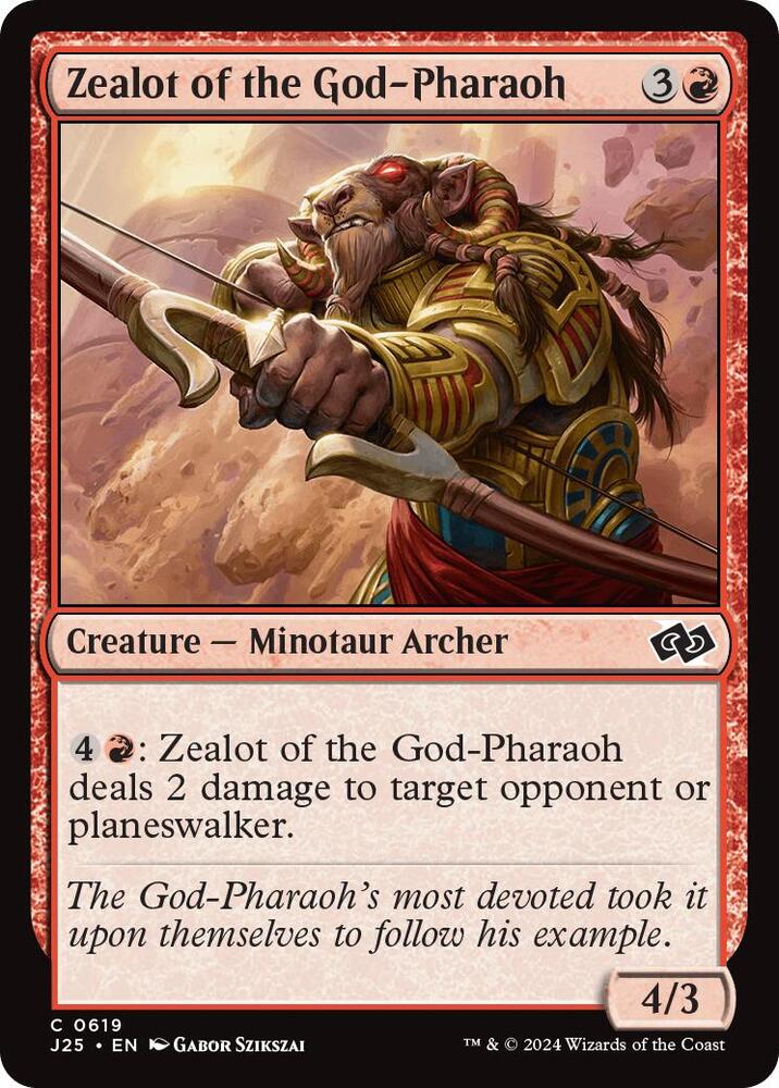 Zealot of the God-Pharaoh 619/779 (Foundations Jumpstart)  | Good Games Modbury