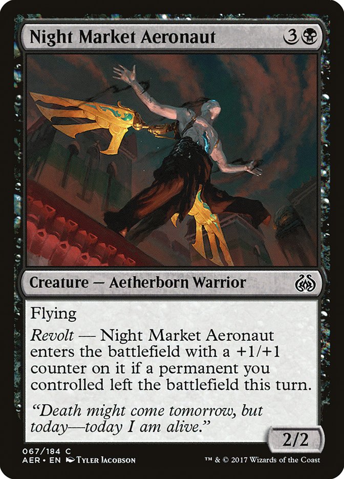 Night Market Aeronaut 67/184 (Aether Revolt)  - Foil | Good Games Modbury