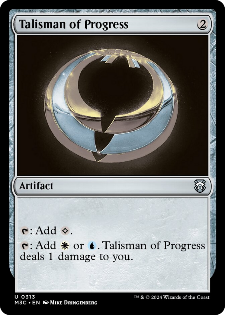 Talisman of Progress (Ripple Foil) [Modern Horizons 3 Commander] | Good Games Modbury