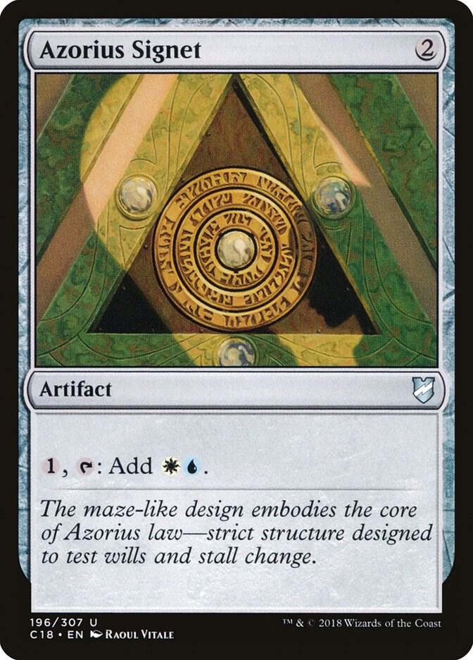 Azorius Signet 196/307 (Commander 2018)  | Good Games Modbury