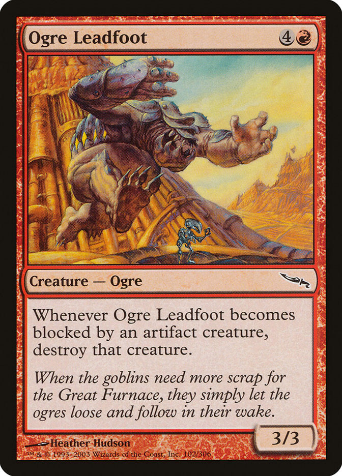 Ogre Leadfoot 102/306 (Mirrodin)  - Foil | Good Games Modbury