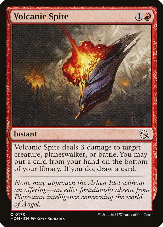 Volcanic Spite 170/291 (March of the Machine)  - Foil | Good Games Modbury