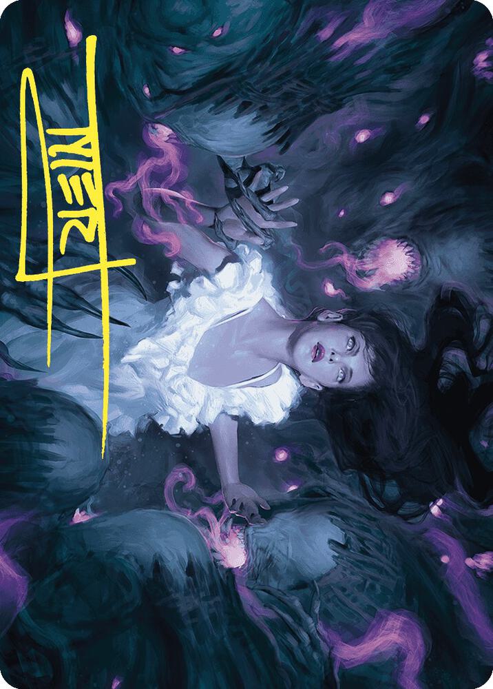 Neva Stalked by Nightmares Art Card Gold Stamped Signature 30 (Art Series: Wilds of Eldraine)  | Good Games Modbury