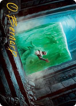 Gelatinous Cube Art Card Gold Stamped Signature 7 (Art Series: Adventures in the Forgotten Realms)  | Good Games Modbury