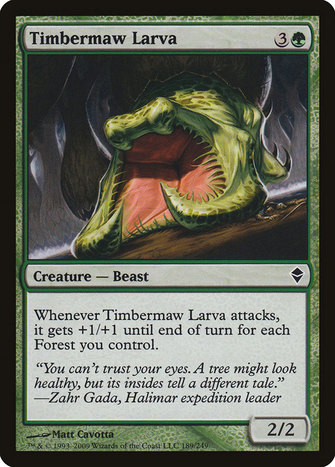 Timbermaw Larva 189/249 (Zendikar)  | Good Games Modbury