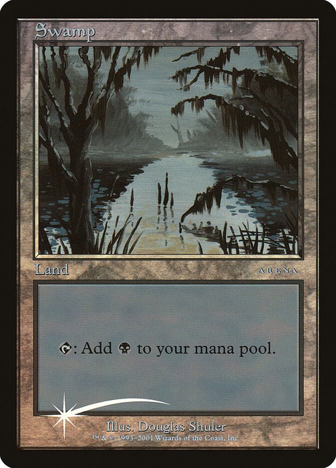 Swamp 9/12 (Arena Promos)  - Foil | Good Games Modbury