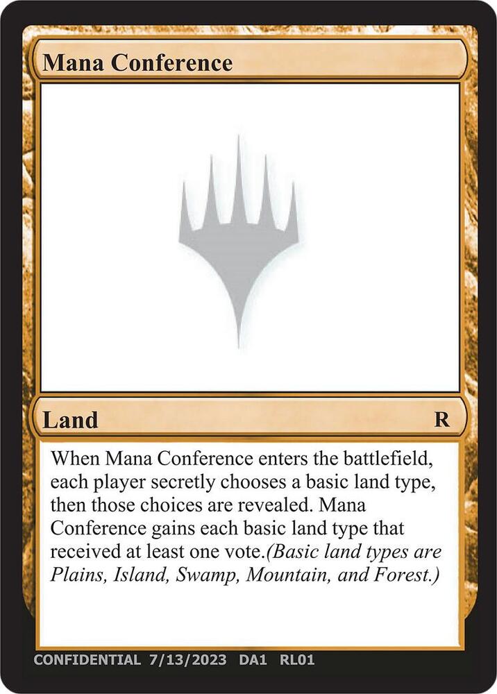 Mana Conference UL01a/477 (Un-Known Event Playtest Cards)  | Good Games Modbury
