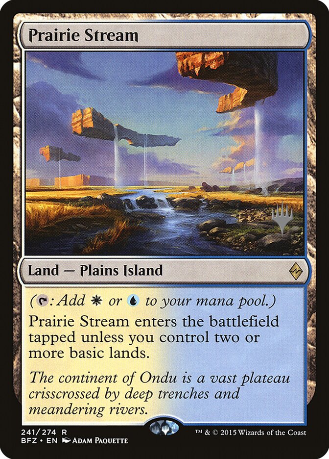 Prairie Stream [Battle for Zendikar Promos] | Good Games Modbury