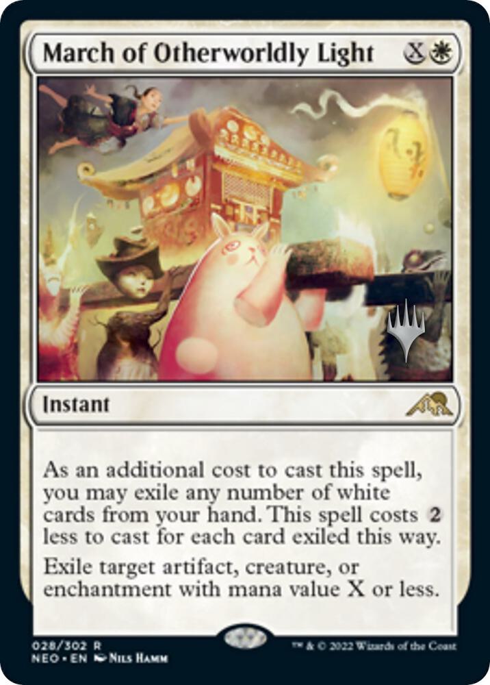 March of Otherworldly Light 28 (Promo Pack: Kamigawa: Neon Dynasty)  - Foil | Good Games Modbury