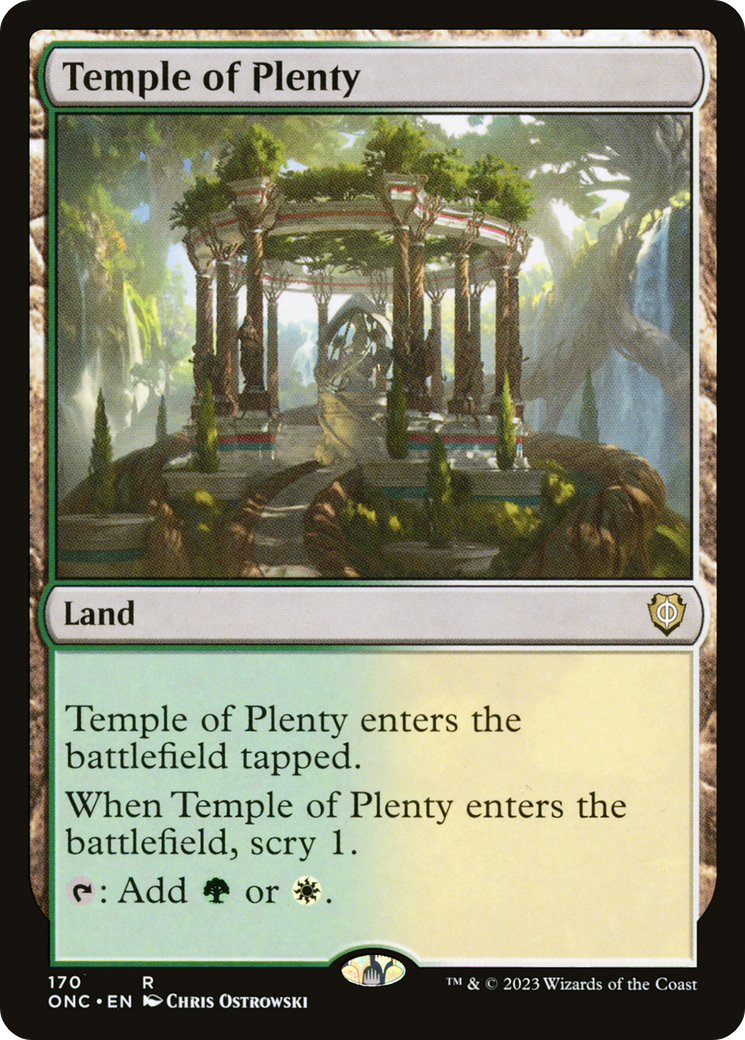 Temple of Plenty [Phyrexia: All Will Be One Commander] | Good Games Modbury