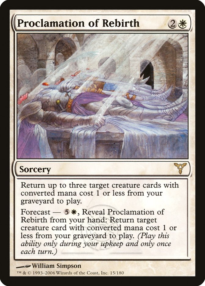 Proclamation of Rebirth 15/180 (Dissension)  - Foil | Good Games Modbury