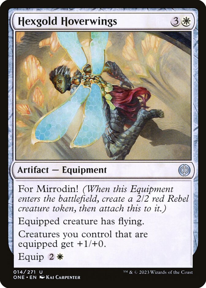 Hexgold Hoverwings 14/271 (Phyrexia: All Will Be One)  | Good Games Modbury