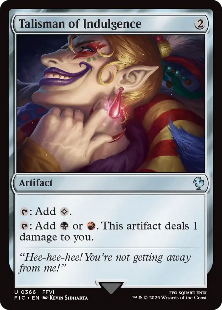 Talisman of Indulgence [FINAL FANTASY Commander] | Good Games Modbury