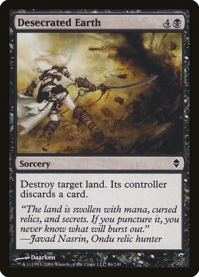 Desecrated Earth 86/249 (Zendikar)  | Good Games Modbury